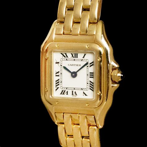 cartier gold watches for women.